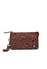 Ori London Carnaby Medium Canvas Wallet w Strap -Mini Leopard