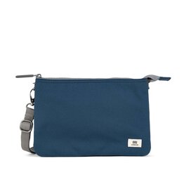 Ori London Carnaby Crossbody XL Recycled Canvas Bag - Deep Blue