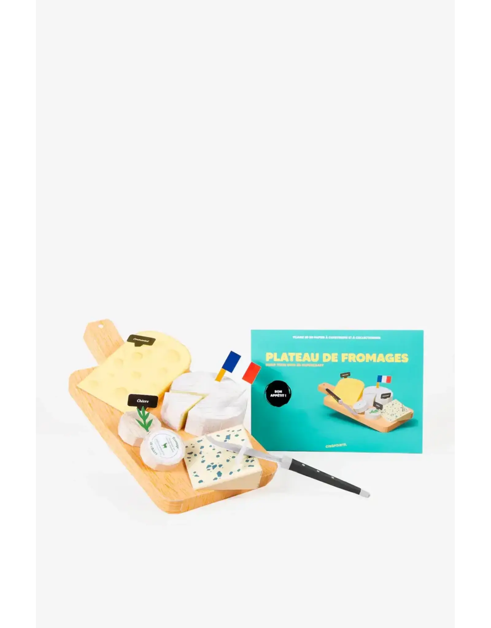 Cinqpoints 3D Paperfood - Cheese Board Kit