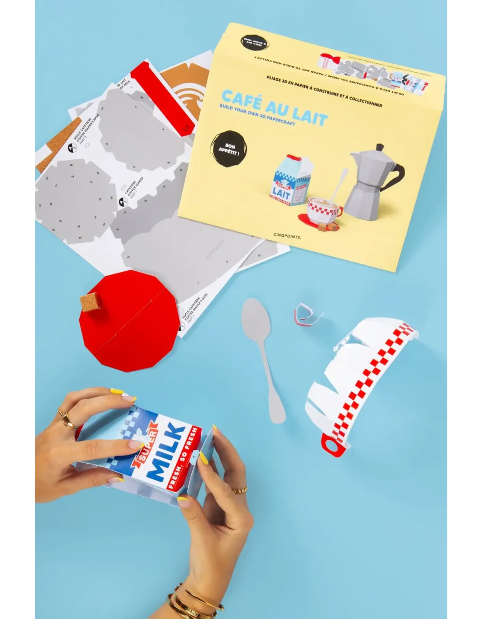 Cinqpoints 3D Paperfood - Cafe au Lait Kit
