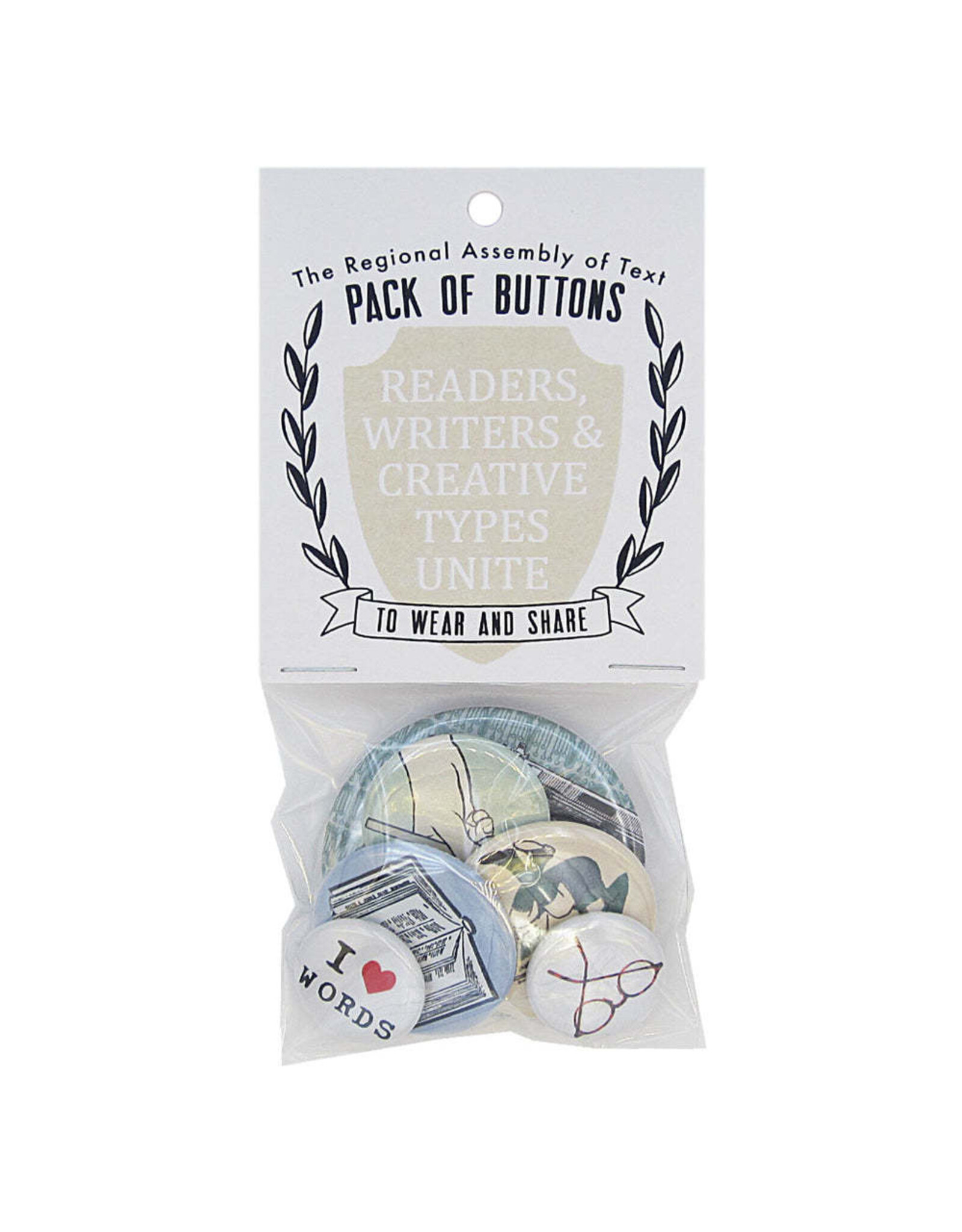 The Regional Assembly Of Text Readers  & Writers Buttons