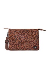 Ori London Carnaby  XL Crossbody Recycled Canvas Bag - Mini Leopard