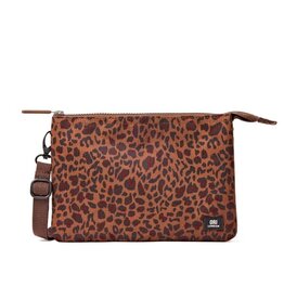 Ori London Carnaby  XL Crossbody Recycled Canvas Bag - Mini Leopard