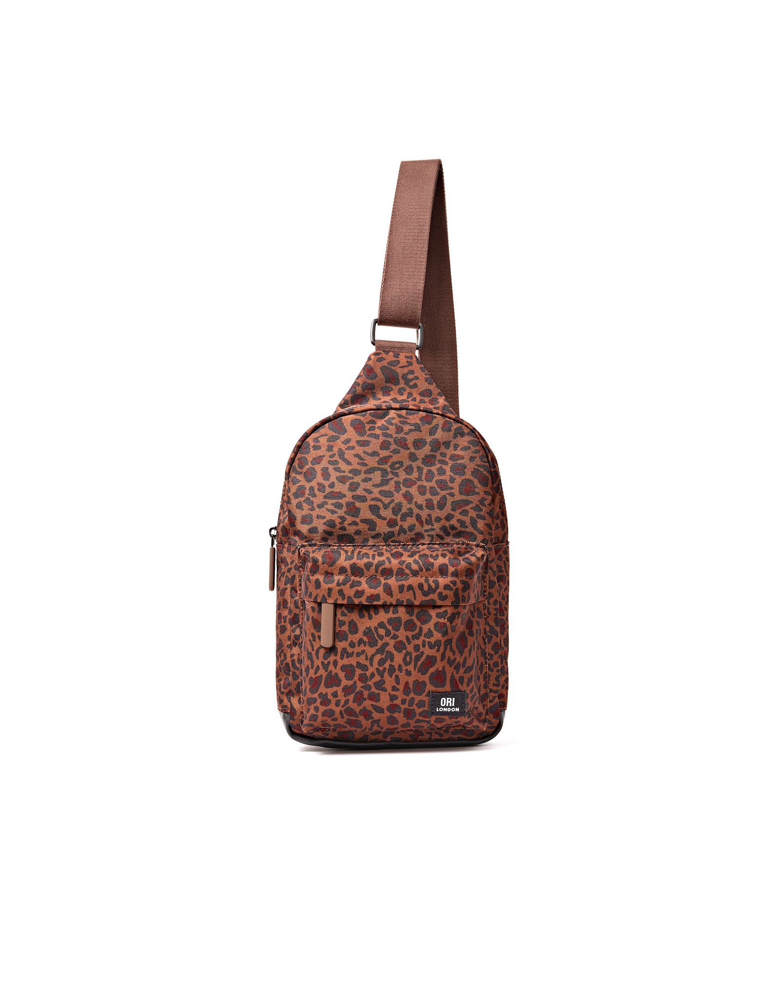 Ori London Willesden B Large Recycled Nylon Crossbody Bag-Mini Leopard