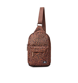 Ori London Willesden B Large Recycled Nylon Crossbody Bag-Mini Leopard