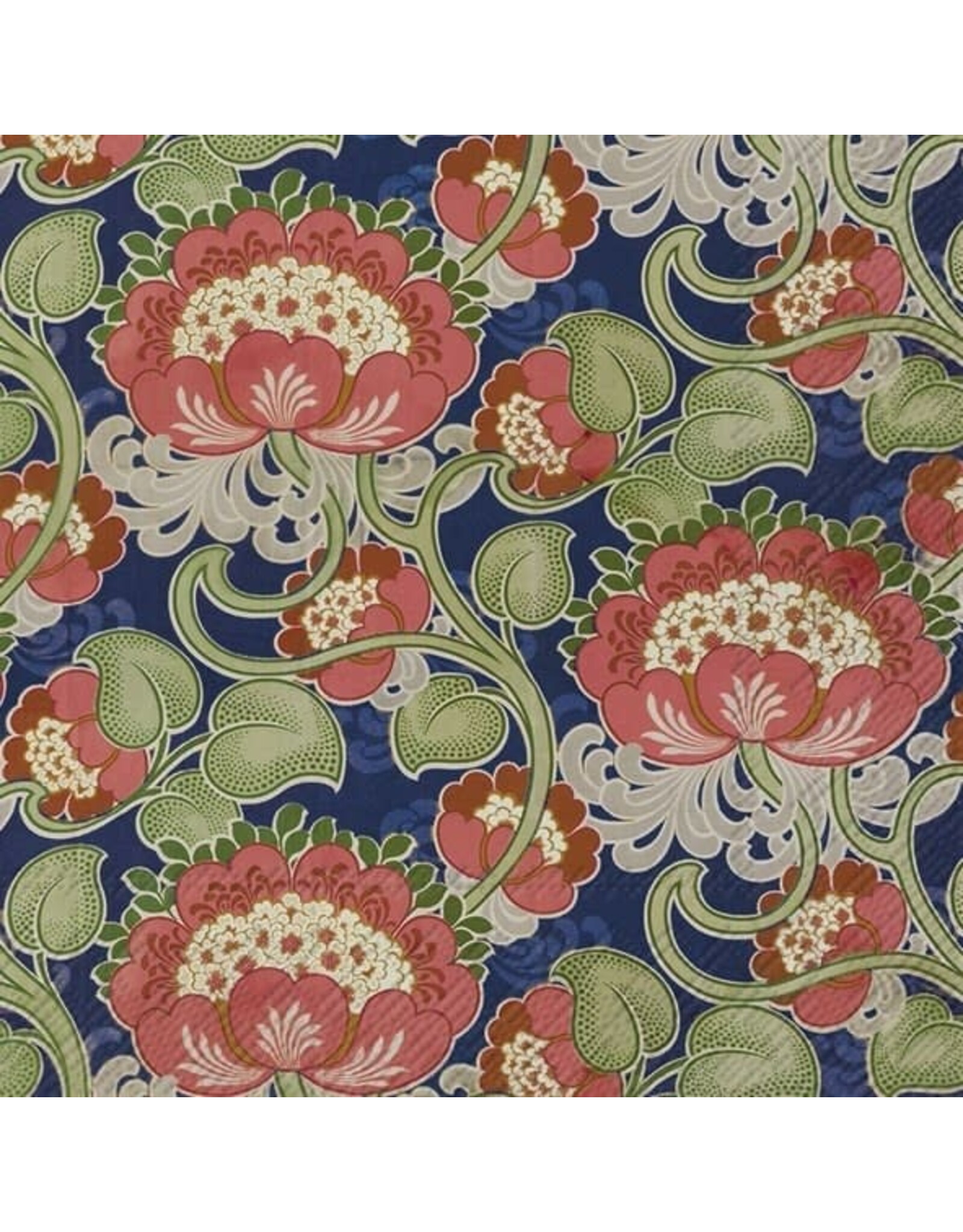 Retro Flowers Paper Luncheon Napkins - 20