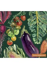 Vegetable Garden Dk Grn Paper Luncheon Napkins - 20