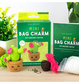 Gift Republic Cactus Bag Charm Crochet Kit