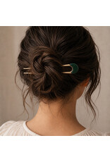 Pika & Bear Claudette Metal & Acrylic French Hair Pin -