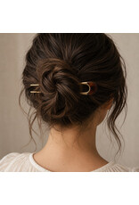 Pika & Bear Claudette Metal & Acrylic French Hair Pin -
