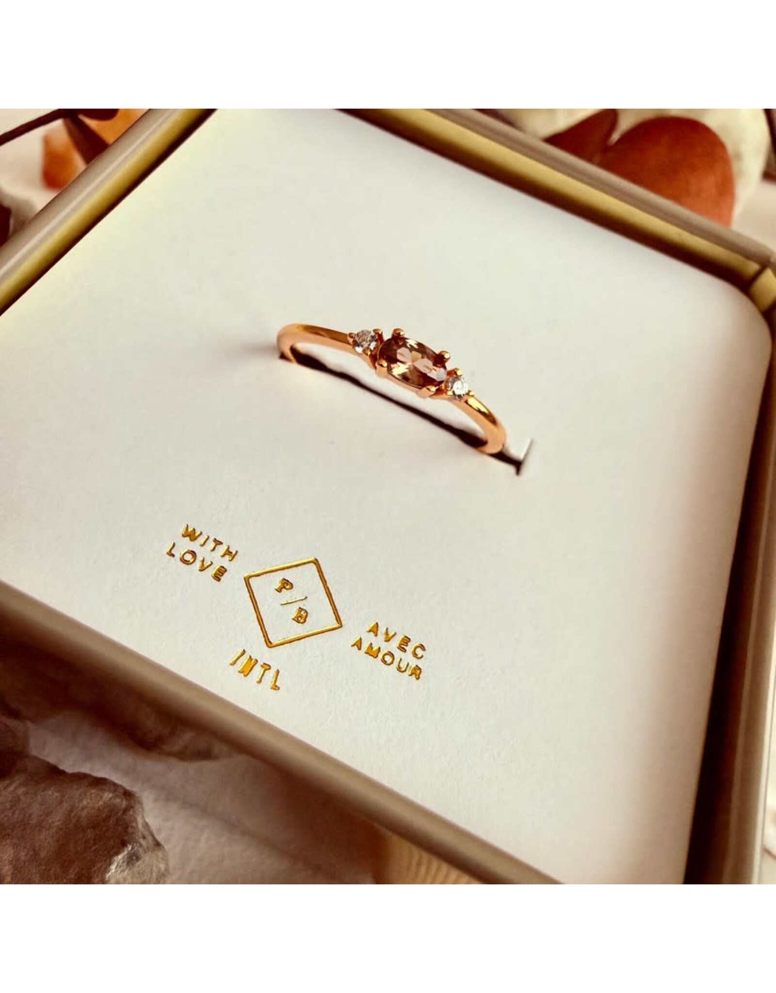 Pika & Bear Cambridge Baguette Ring - Gold