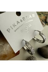 Pika & Bear Ostara Floral Filigree Hoop Earrings