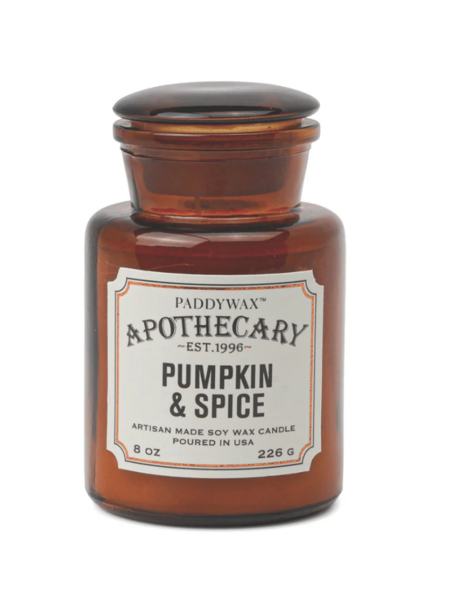 Pumpkin & Spice - Amber Glass Apothecary Candle