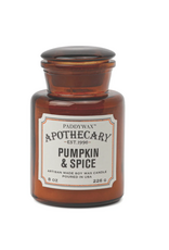 Pumpkin & Spice - Amber Glass Apothecary Candle