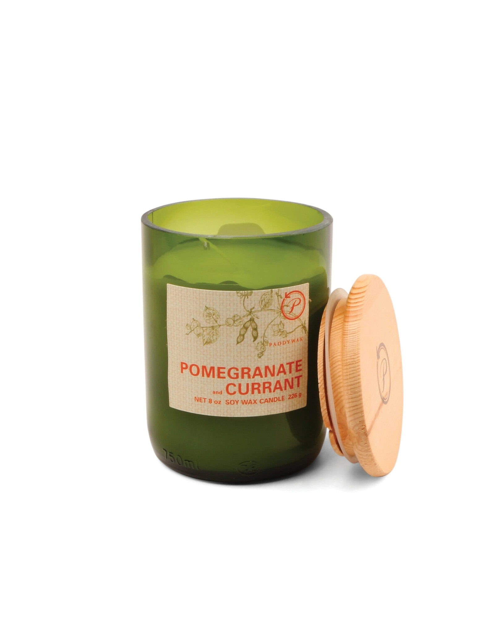 Eco Green Candle - Pomegranate & Currant