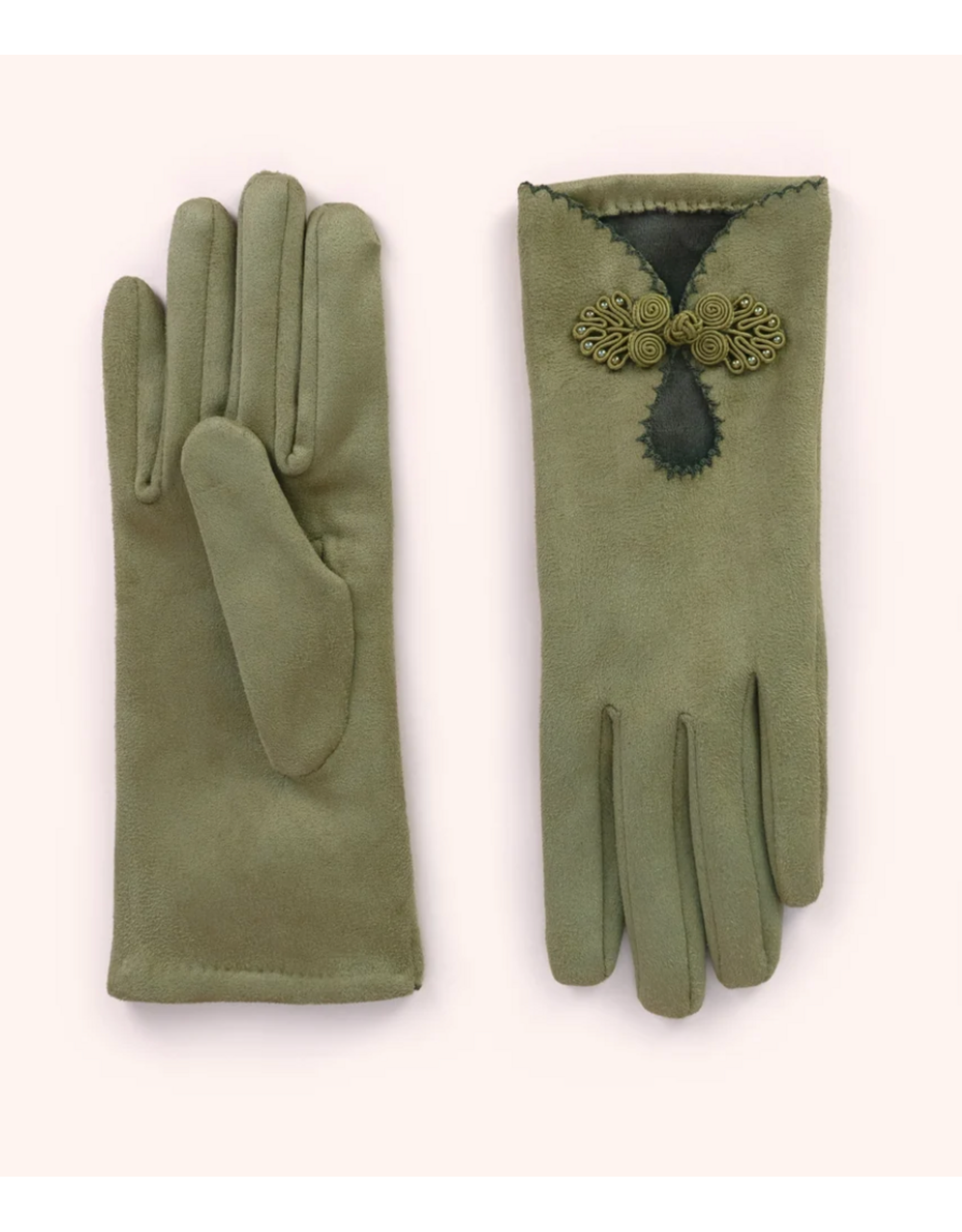 Powder Design Suki Faux Suede Gloves -