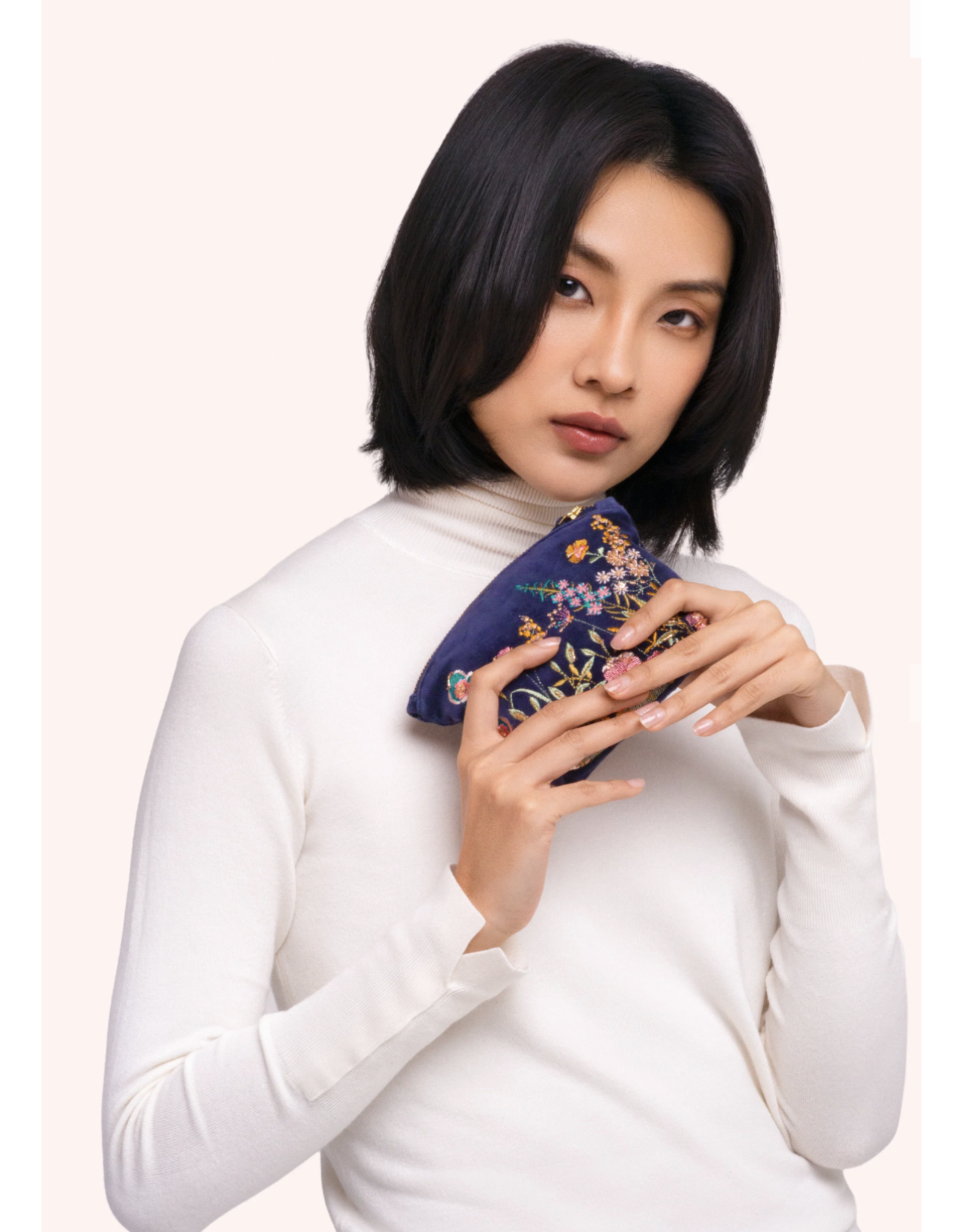 Powder Design Navy Floral Hedgerow Mini Pouch
