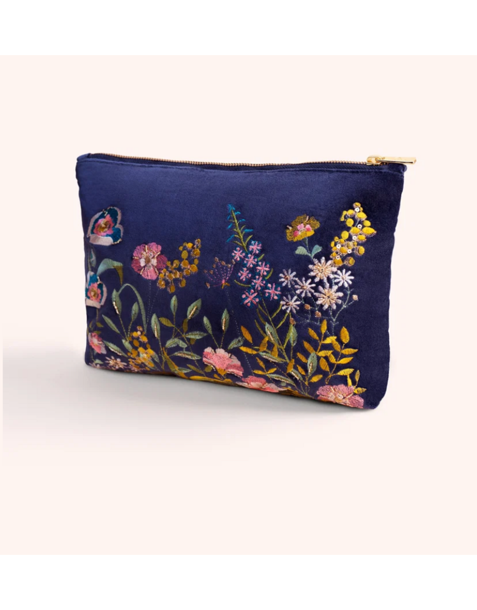 Powder Design Navy Floral Hedgerow Pouch Large