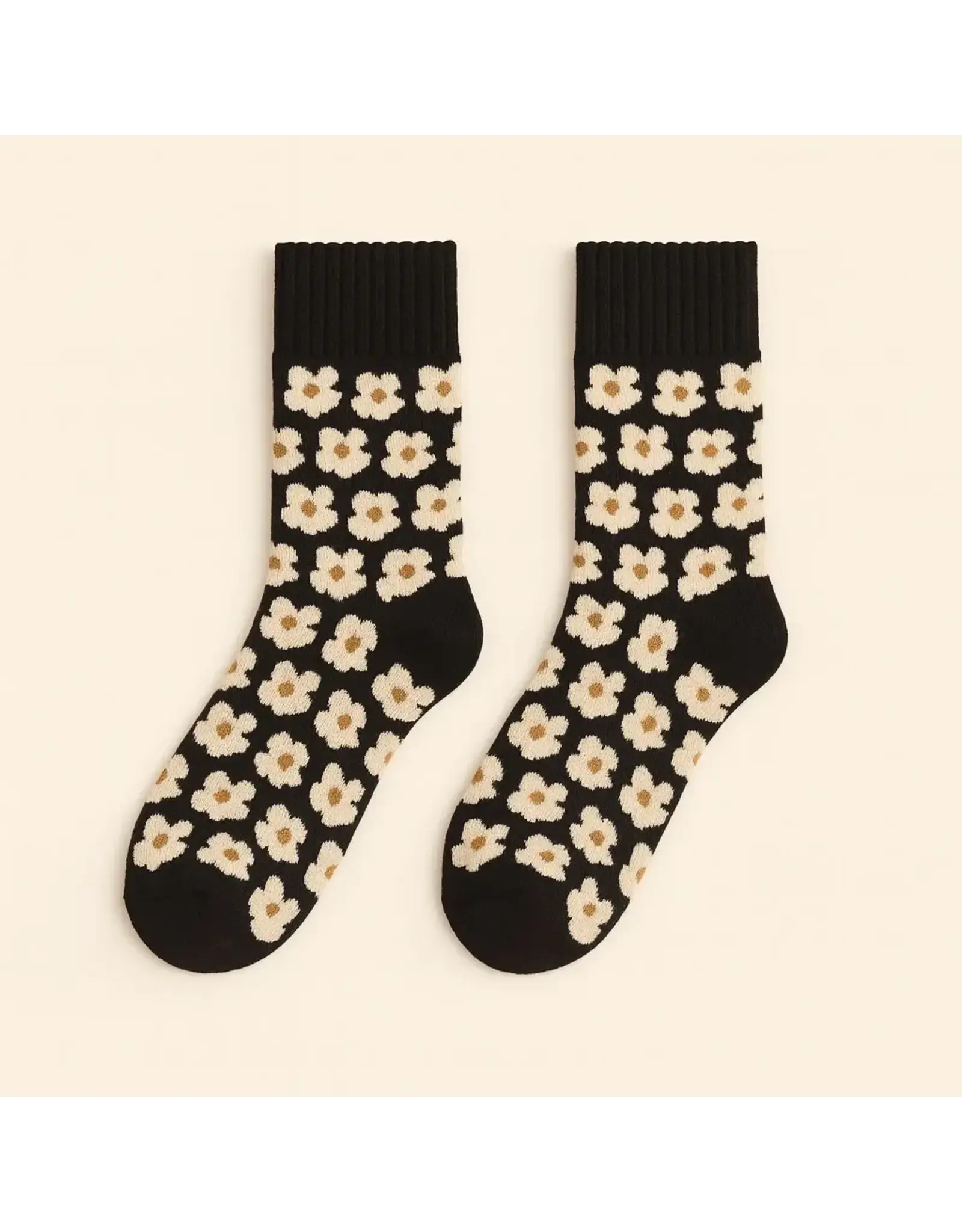 Pika & Bear Daisy Jane Floral Crew Socks