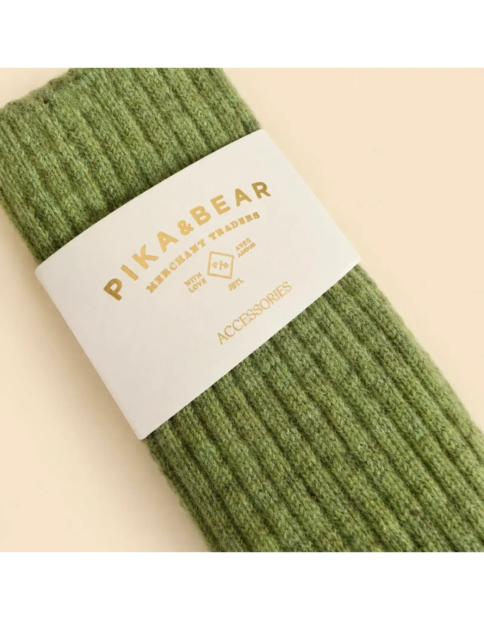 Pika & Bear Fannois Wool Blend Crew Socks -