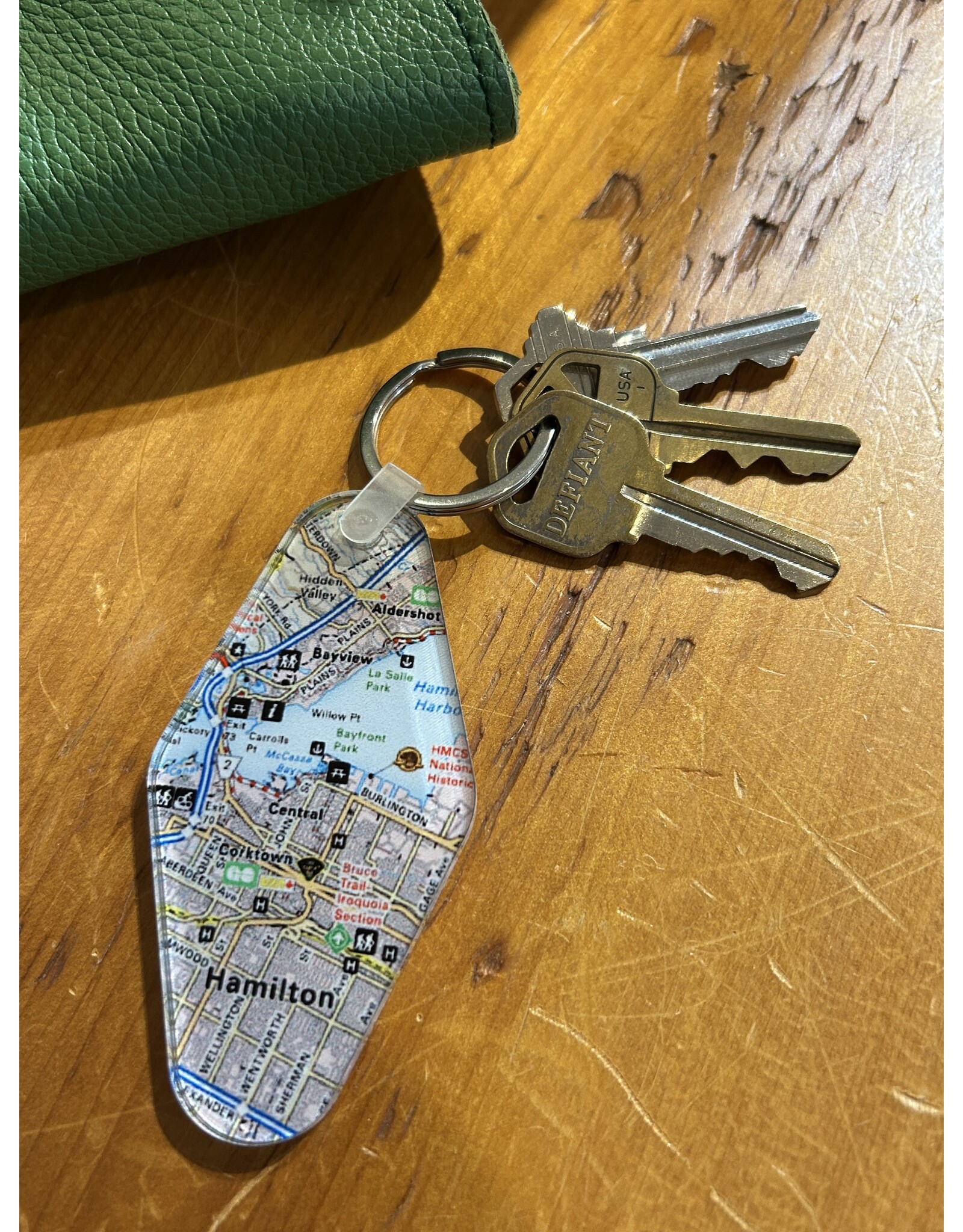 Hamilton Map Key Chain