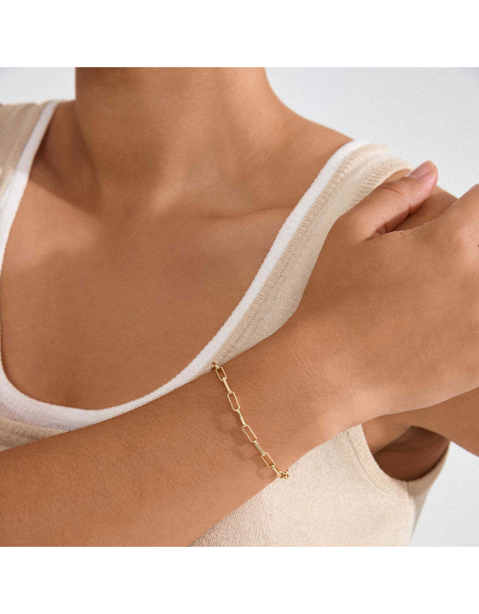 Pilgrim Ronja Recycled Paperclip Chain Bracelet -