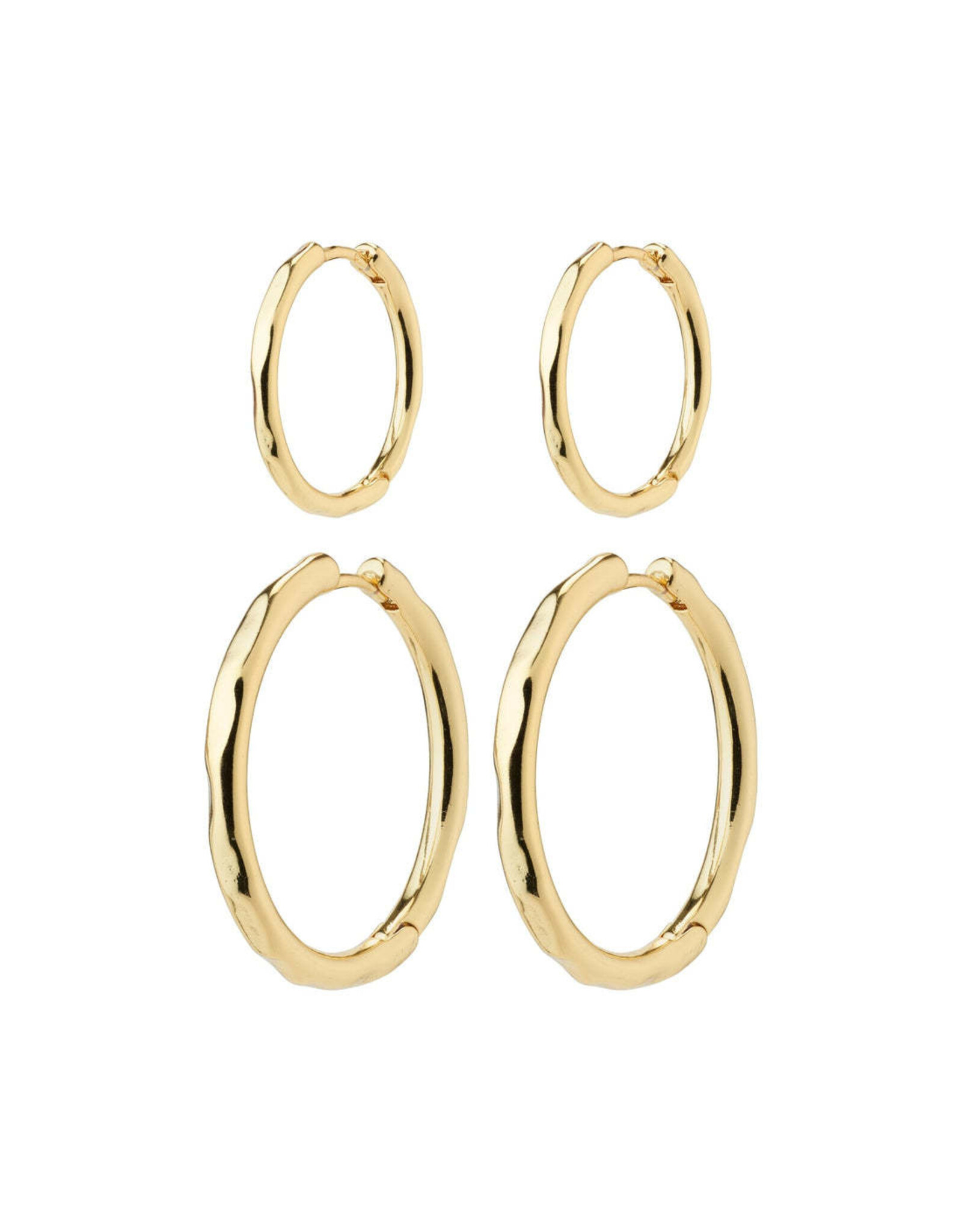 Pilgrim Eve Hoop Earrings 2-in-1 set -