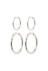 Pilgrim Eve Hoop Earrings 2-in-1 set -