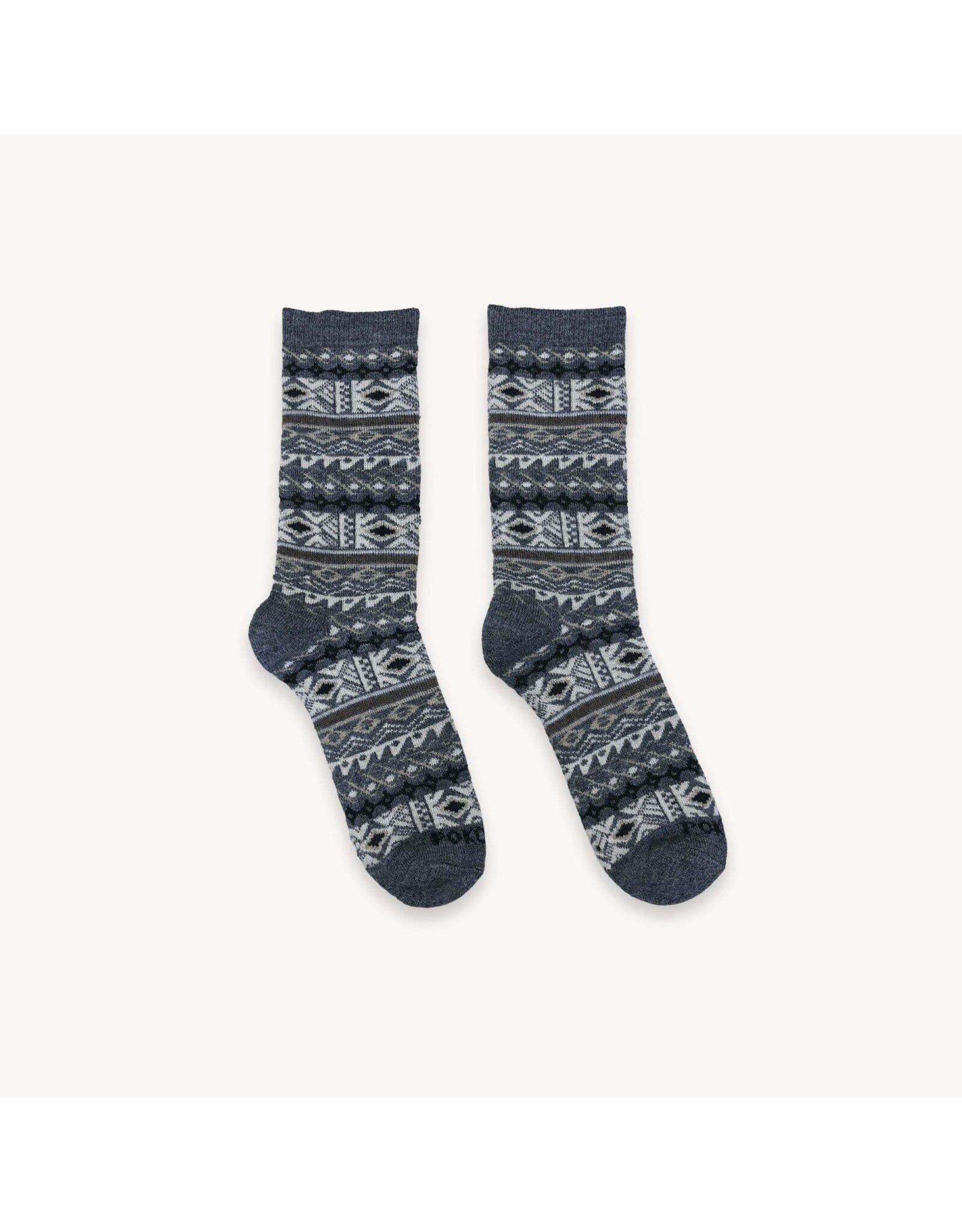 Pokoloko Alpaca Socks - Thick Print - Rockface -