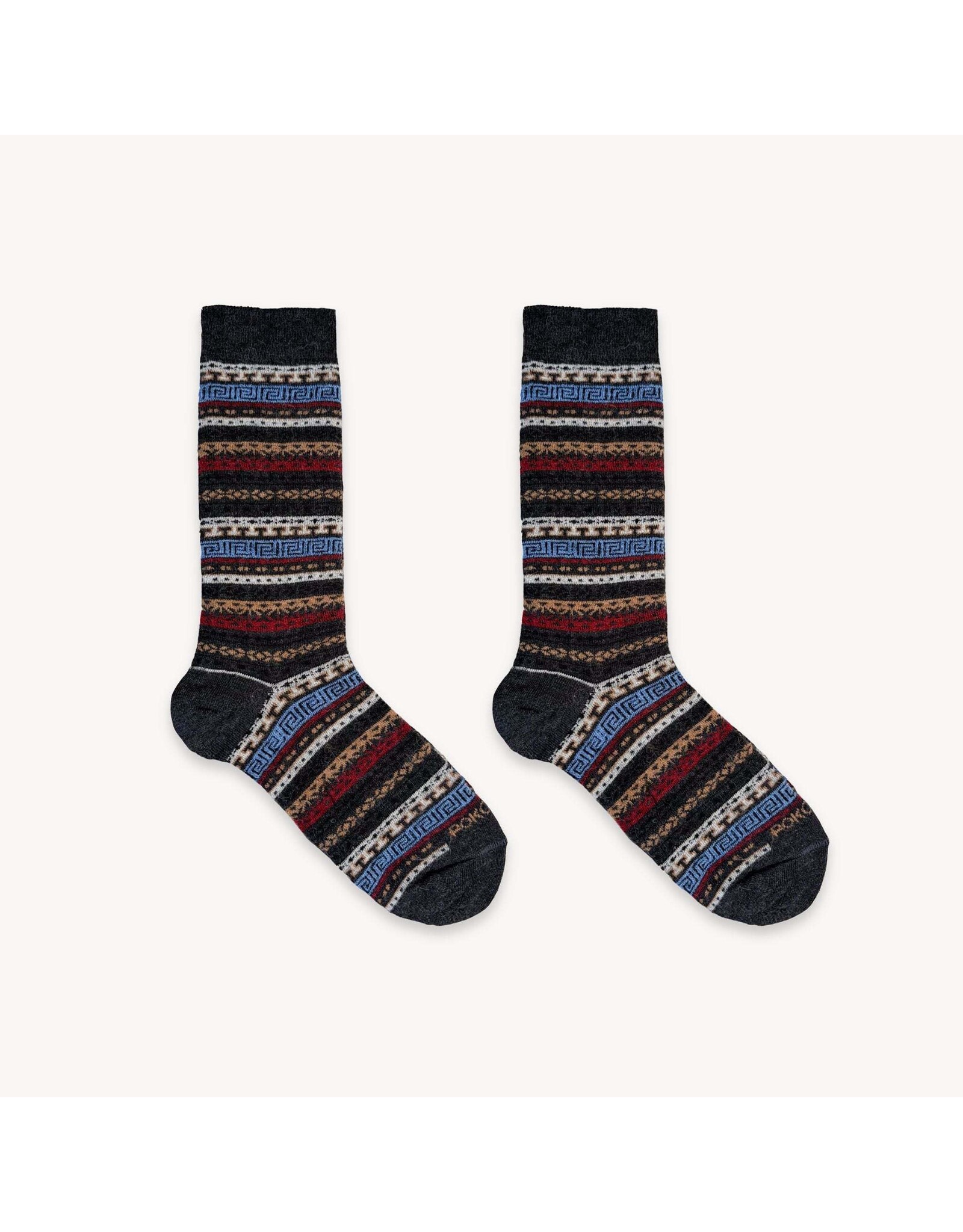 Pokoloko Alpaca Crew Socks - Canyon -