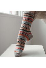 Pokoloko Alpaca Crew Socks - Multi Grey -