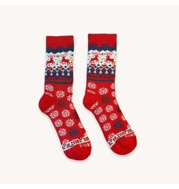 Pokoloko Alpaca Socks - Thick Print - Holiday