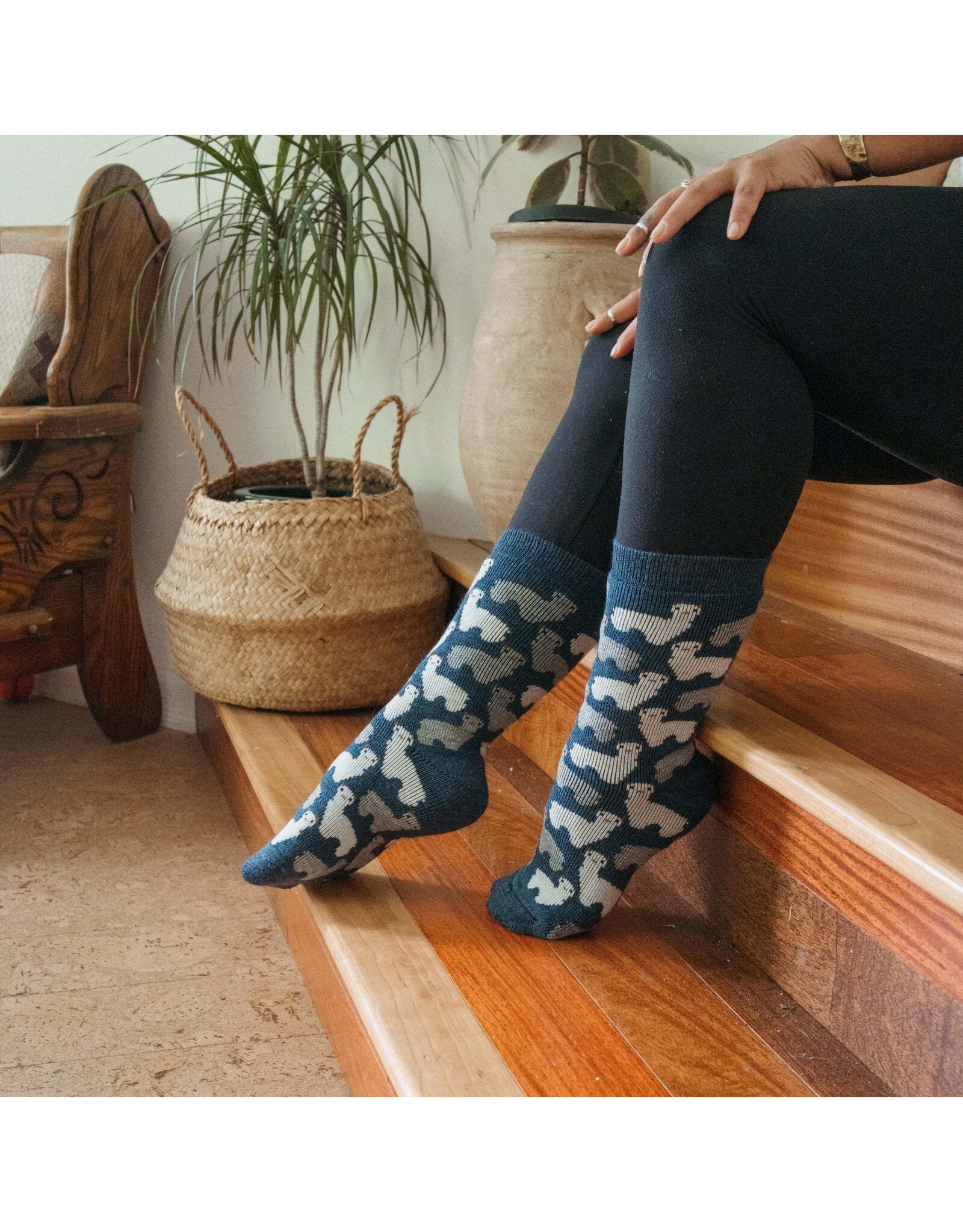 Pokoloko Herd Denim Alpaca Socks -