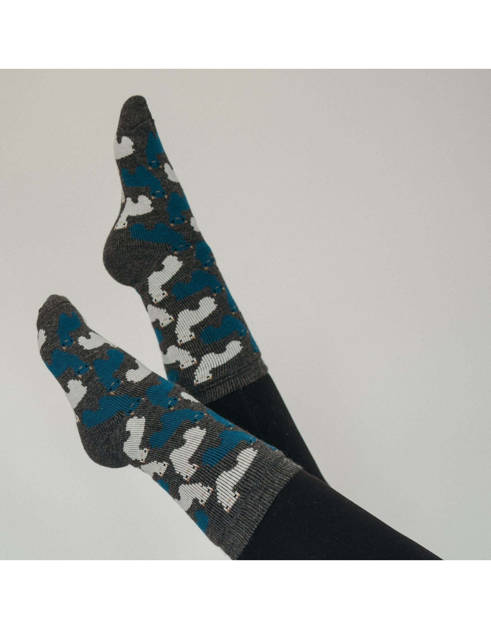 Pokoloko Herd Charcoal Alpaca Socks -