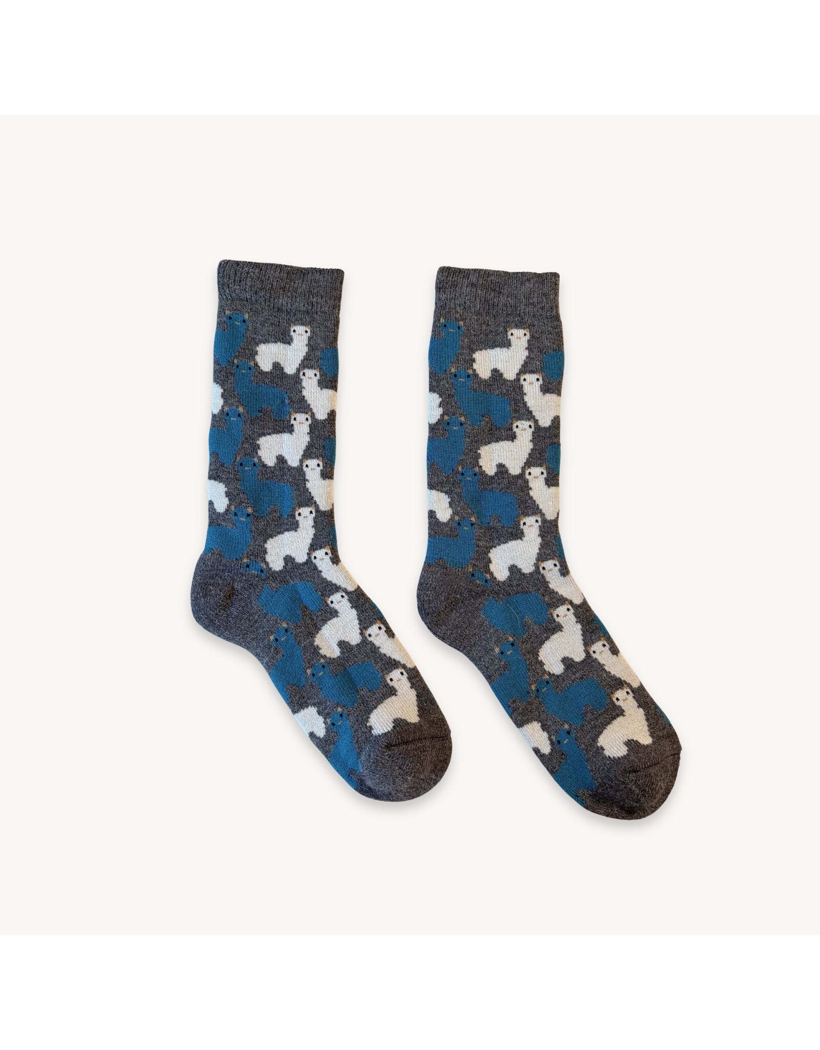 Pokoloko Herd Charcoal Alpaca Socks -