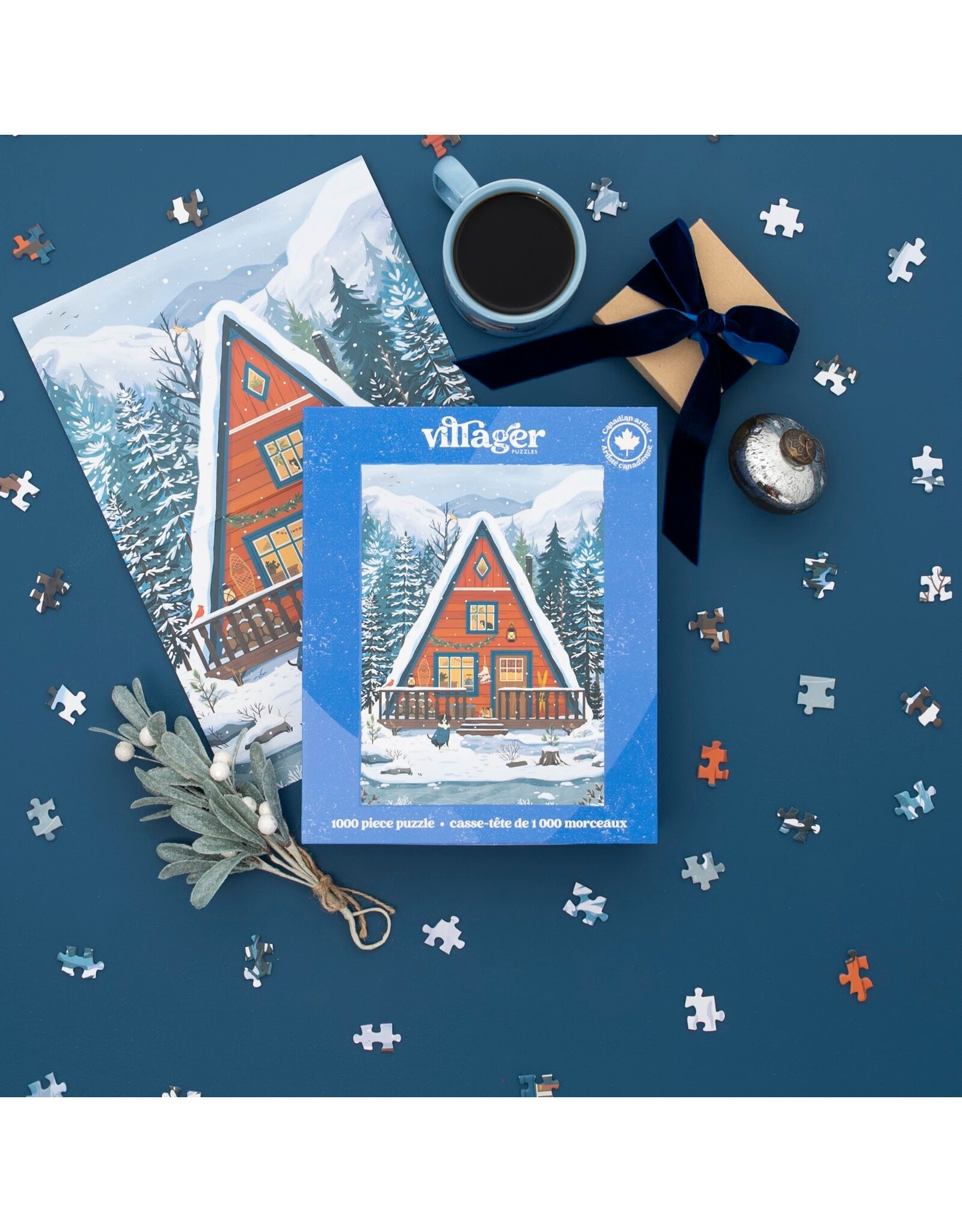 Villager Puzzles Midwinter Retreat - 1000 Piece Puzzle