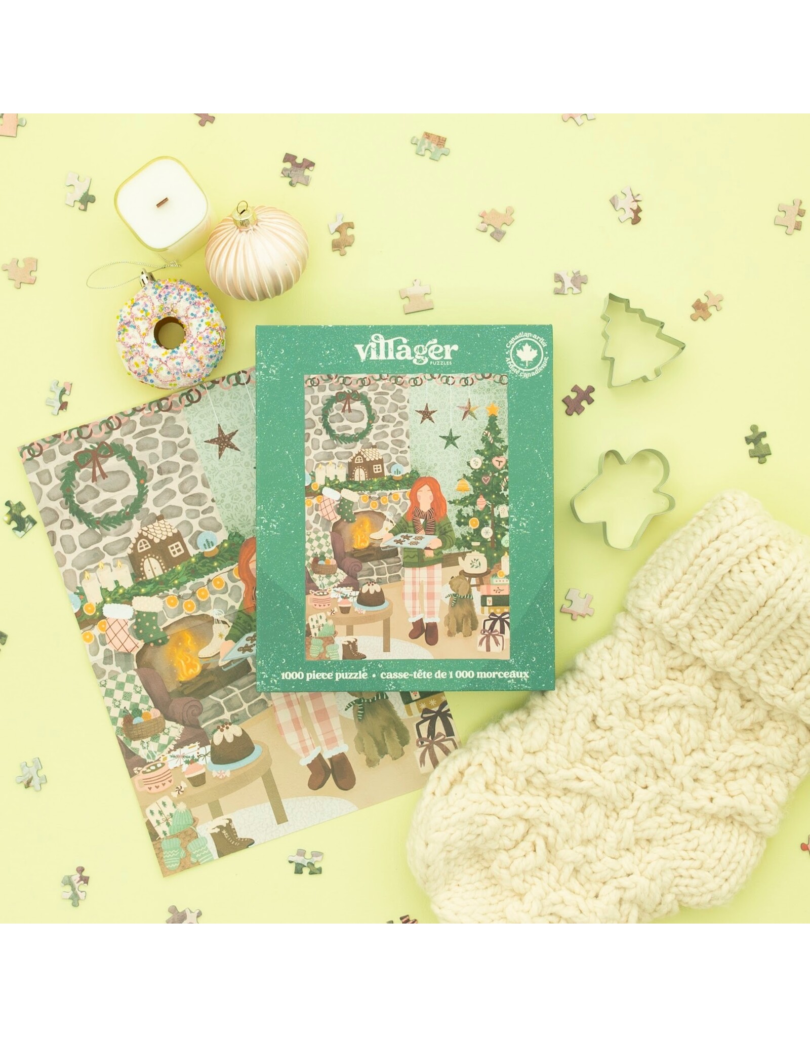 Villager Puzzles Cottage Christmas - 1000 Piece Puzzle