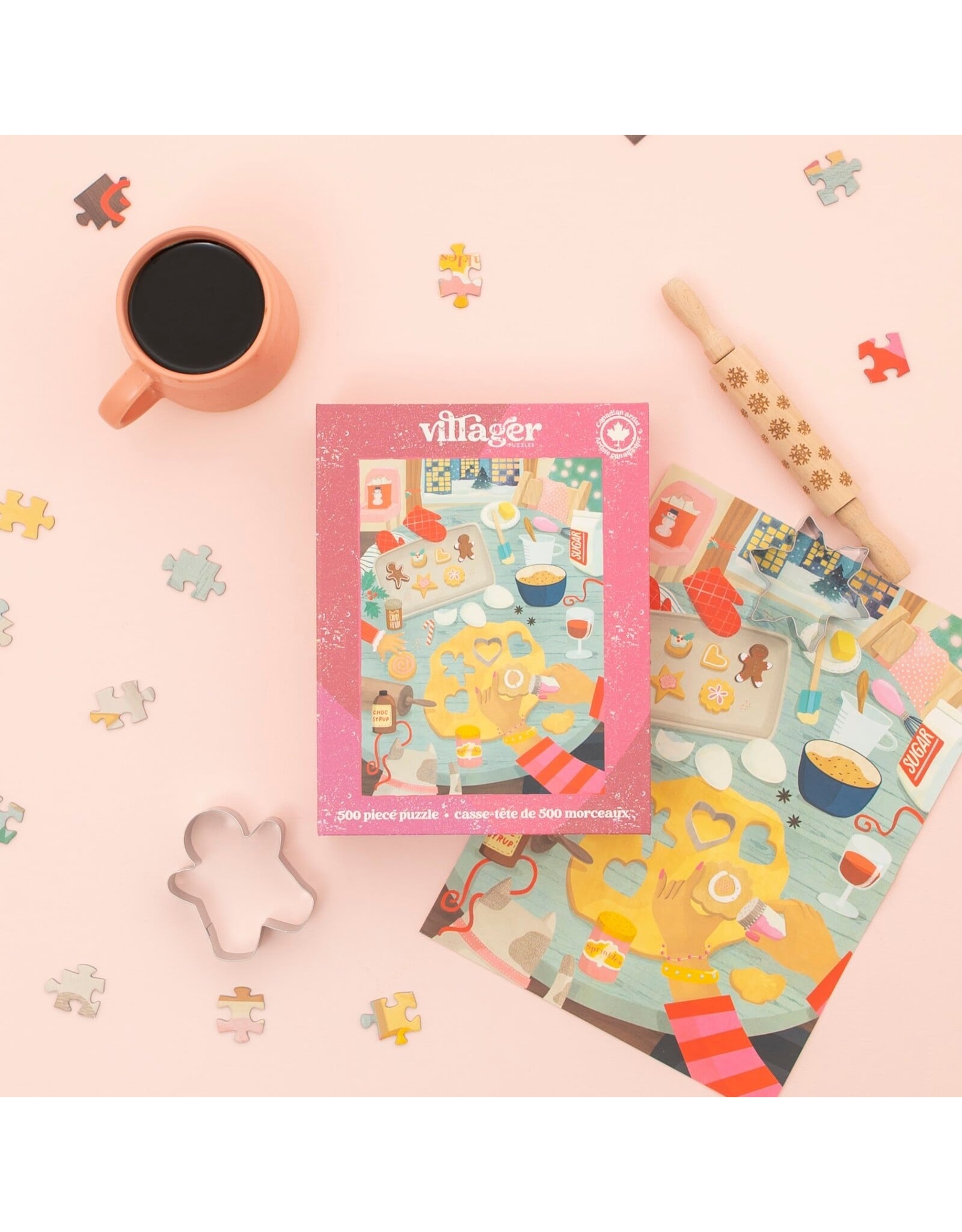 Villager Puzzles Holiday Baking - 500 Piece Puzzle