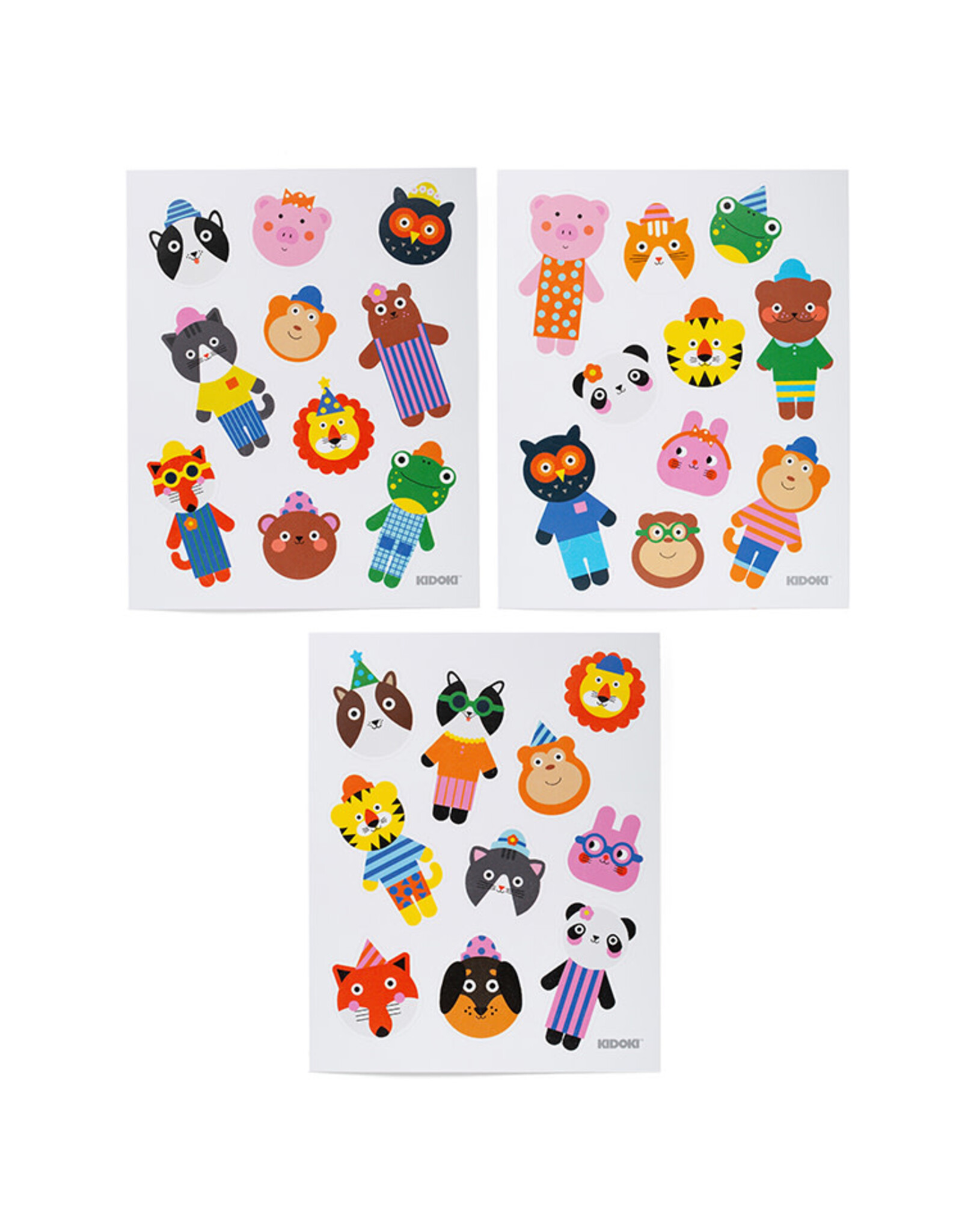 Cute Animal Puffy Stickers