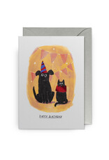 Birthday - Dog/Cat w Party Hats