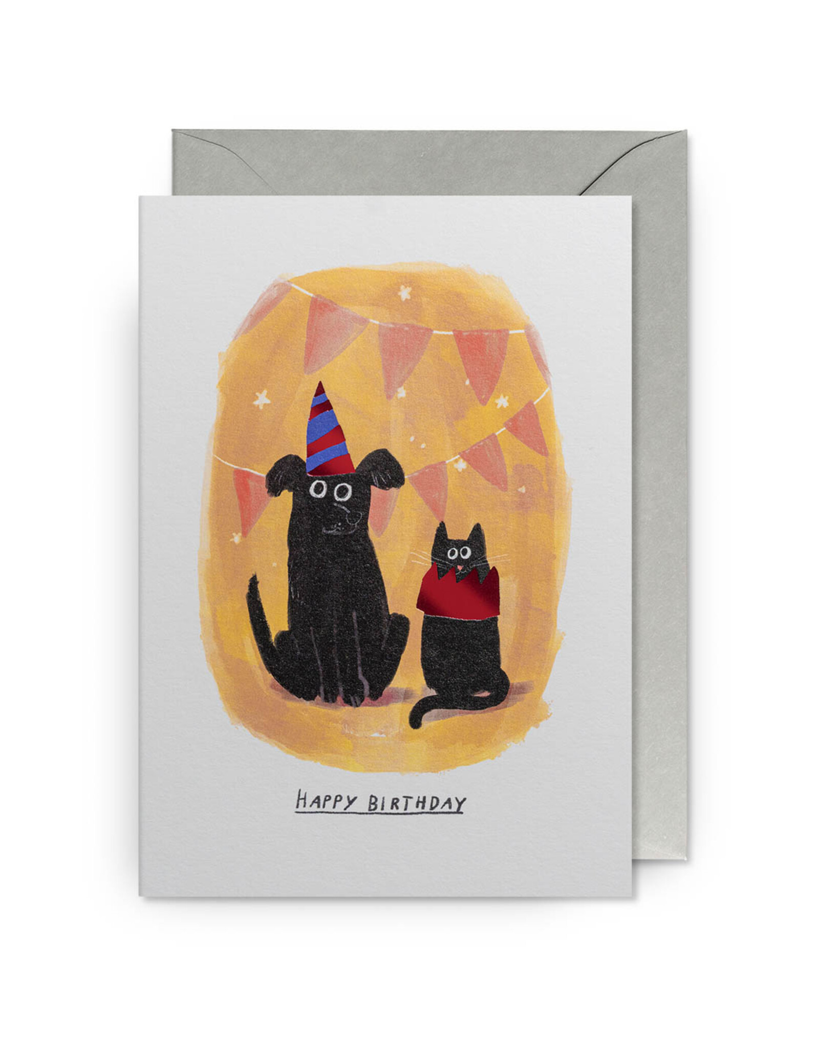 Birthday - Dog/Cat w Party Hats