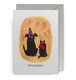 Birthday - Dog/Cat w Party Hats