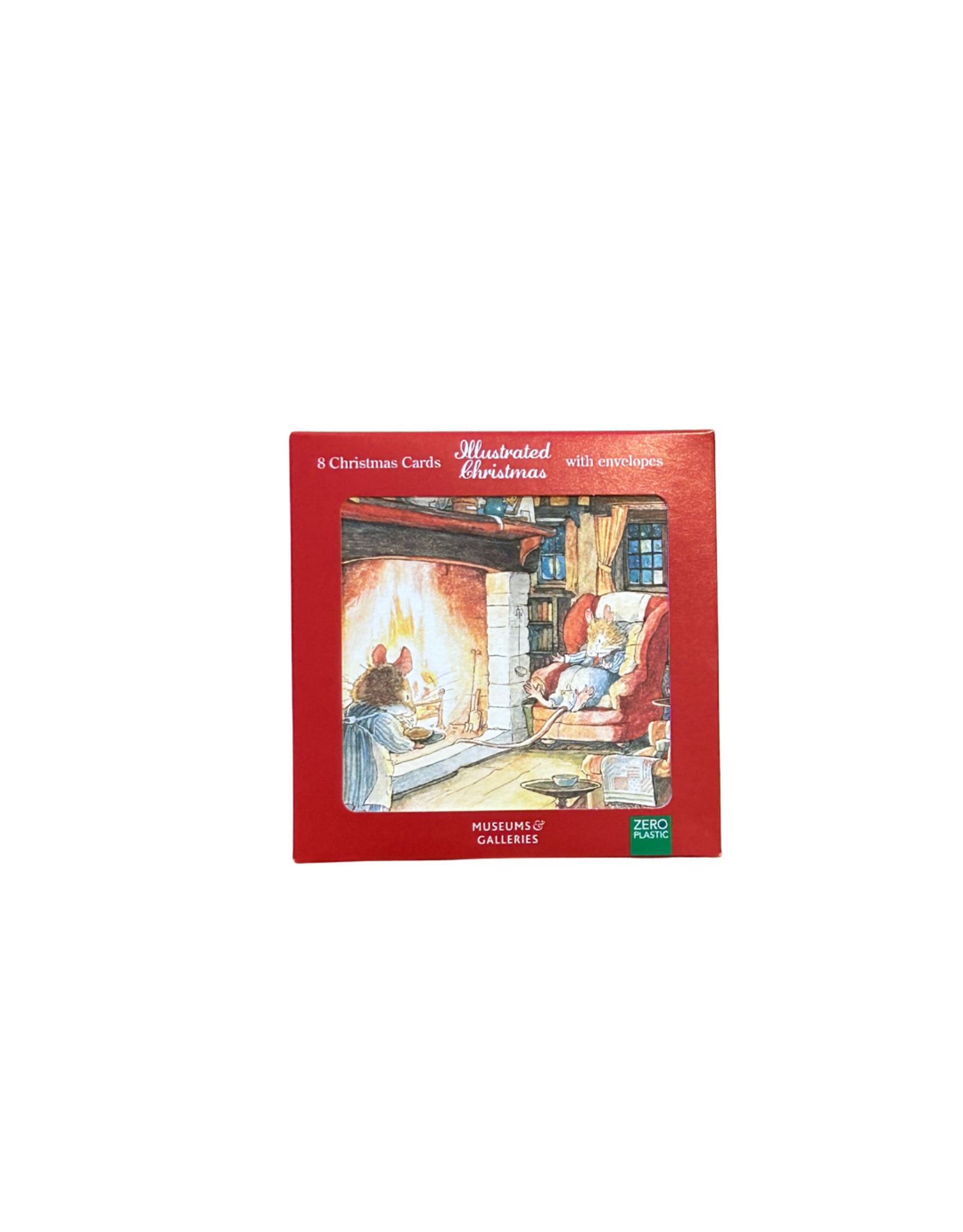 Keeping Warm By The Fire - Box of 8 Cards