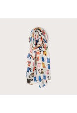 Lightweight Scarf w Cat Print