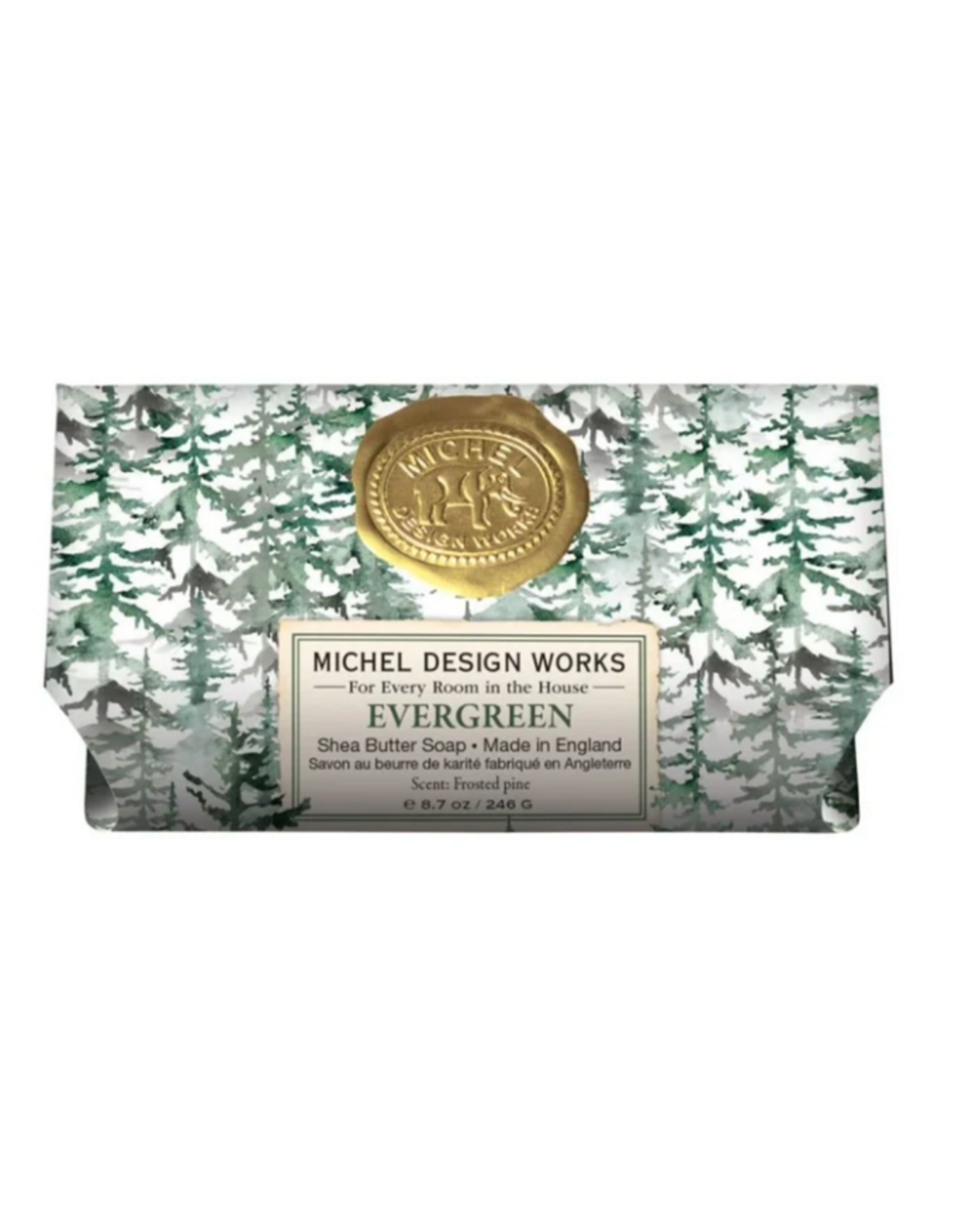 Michel Design Evergreen Large Bath Soap Bar
