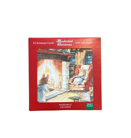 Keeping Warm By The Fire - Box of 8 Cards