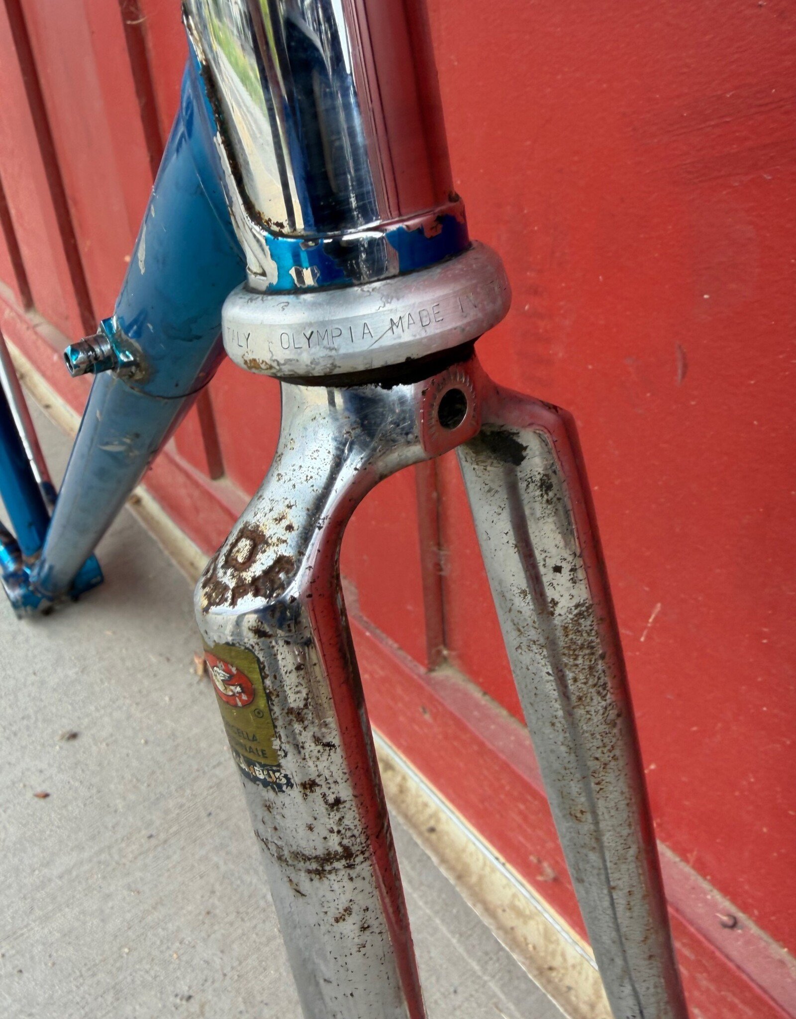 Olympia 62cm frame - blue and chrome