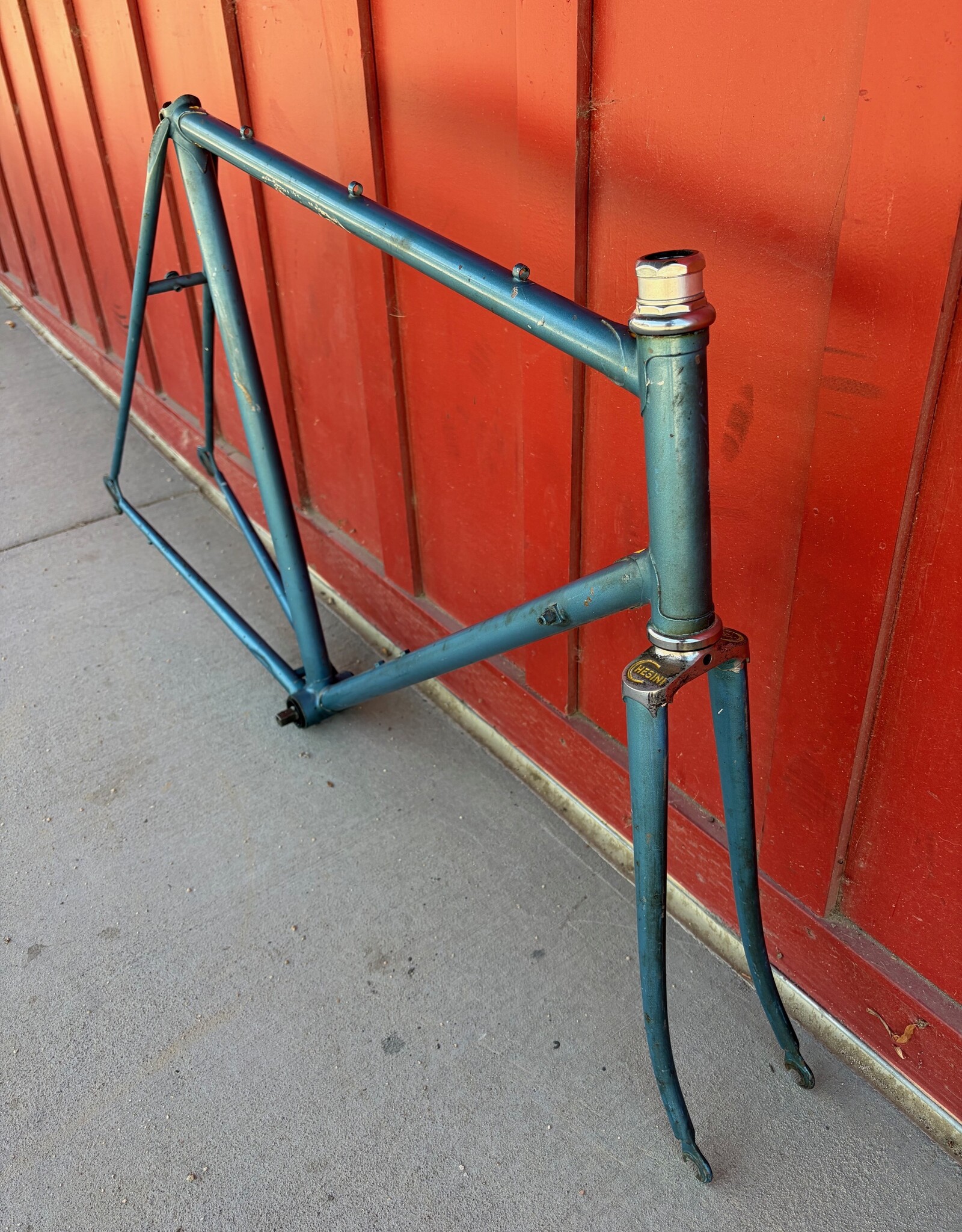 Chesini vintage road frame - 58cm Blue