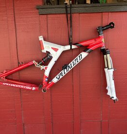 Specialized Stumpjumper FS Red White Frame 18"