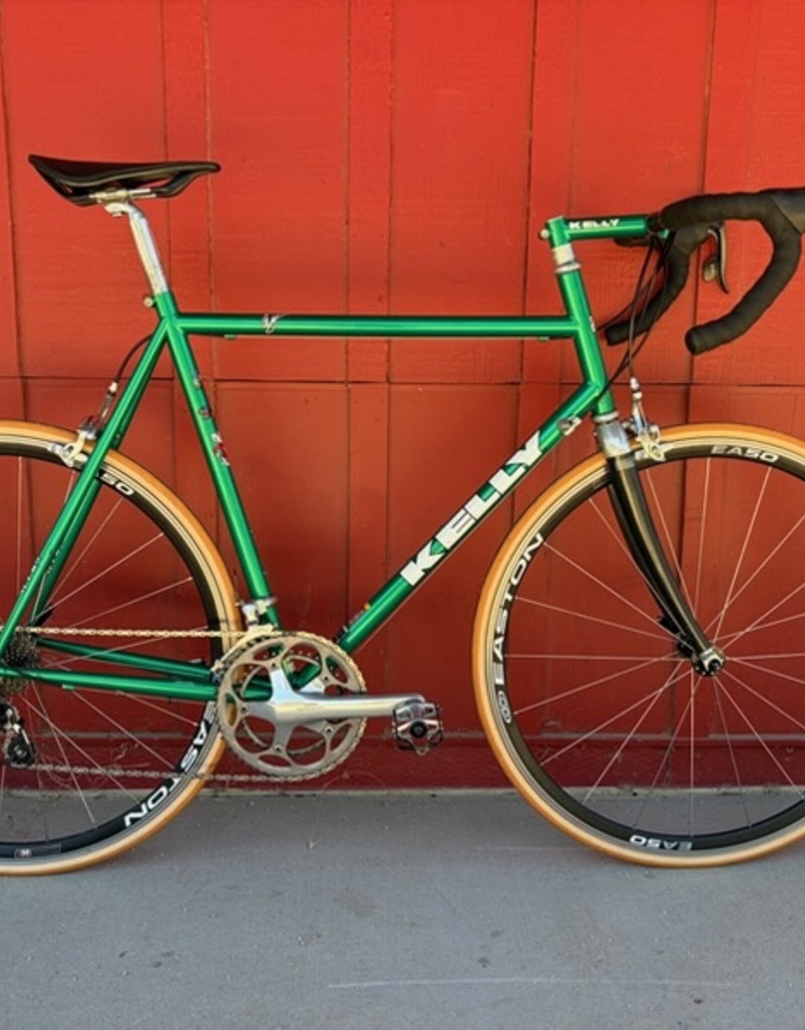 Kelly custom road bike - green - 56 TT 60 ST